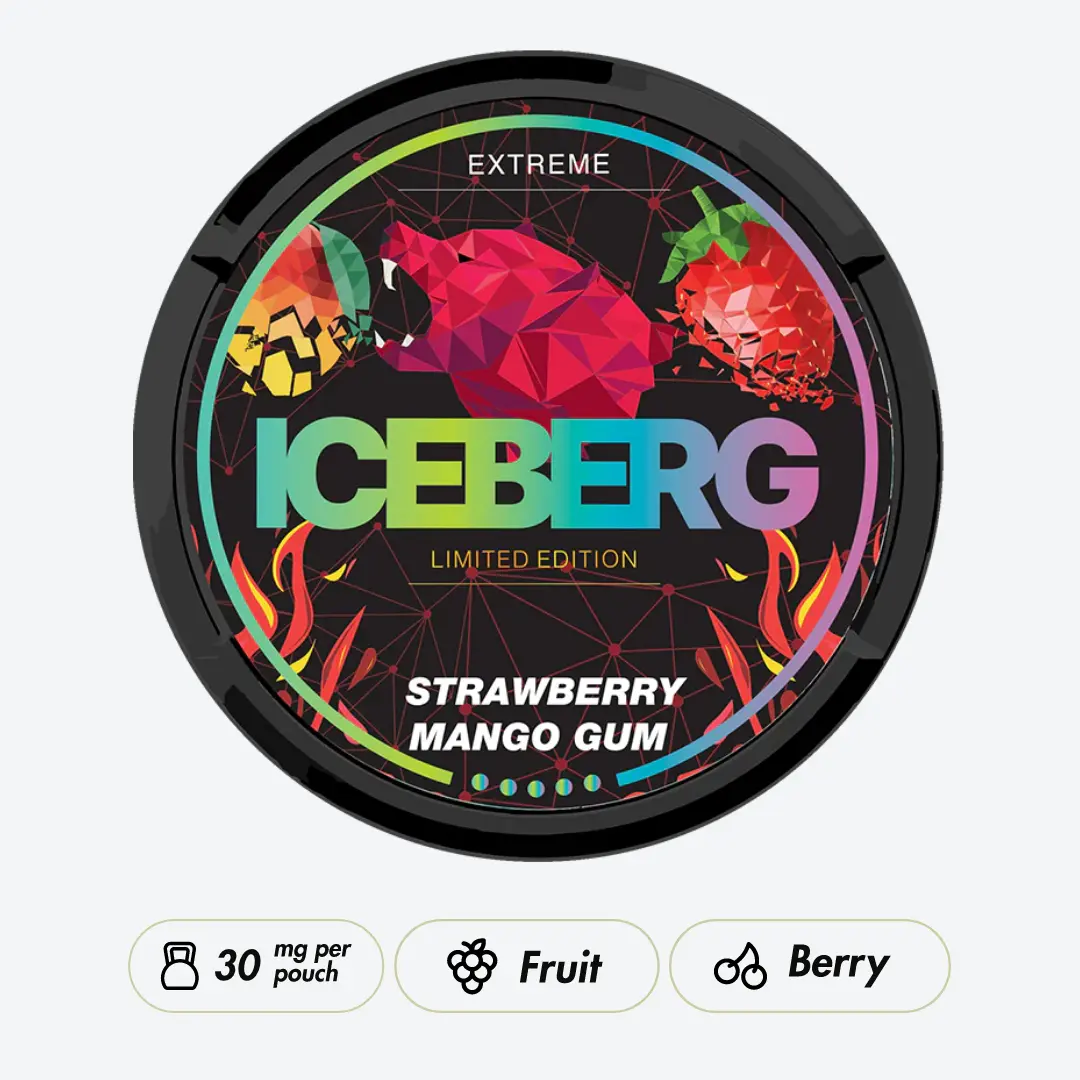 Iceberg Strawberry Mango Gum 50mg