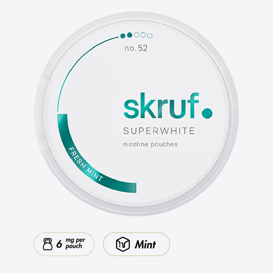 Skruf Superwhite No.52 Fresh Mint Medium