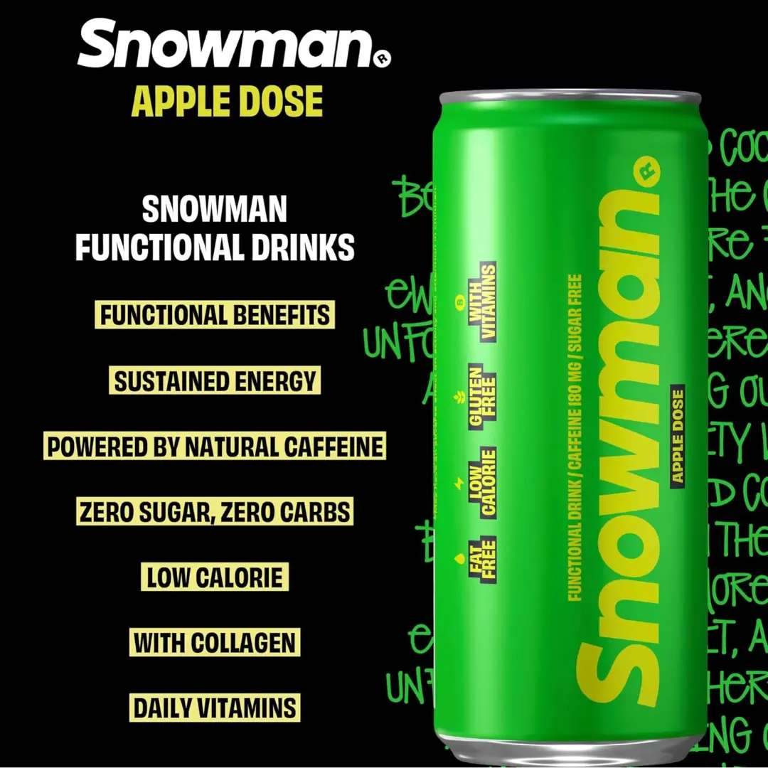 Snowman Apple Dose Energy Drink - Image 4