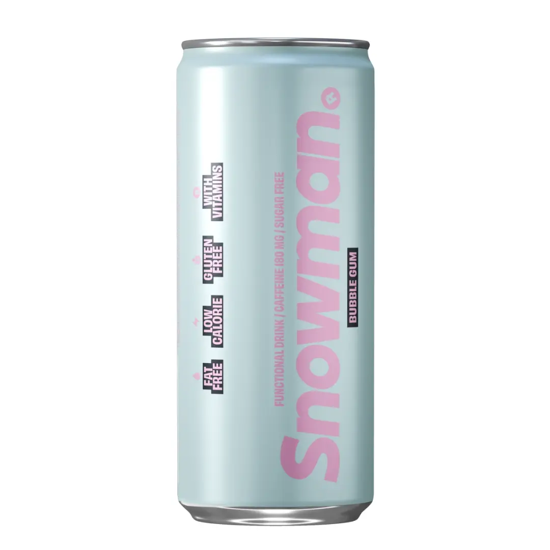 Snowman Bubble Gum Energy Drink